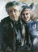 Lovis Corinth Grobmutter und Enkelin Sweden oil painting artist